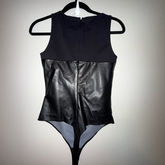 New Wolford Faux Leather Bodysuit US 4 - Picture 5 of 6